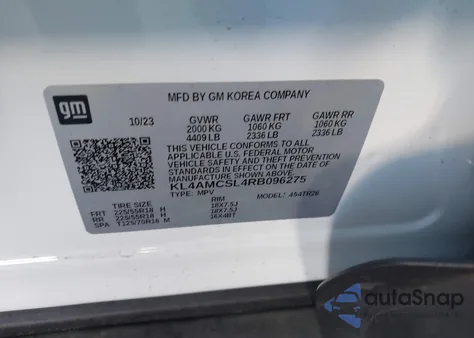 2024 Buick Encore Gx Preferred Awd z USA, uszkodzony, nr VIN KL4AMCSL4RB096275